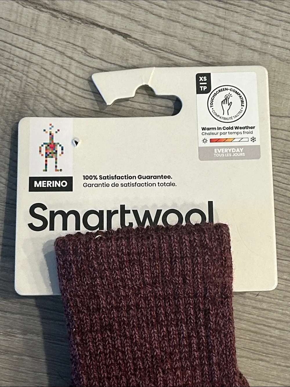 SmartWool Women's Merino Wool Knit Mittens Argyle Purple
